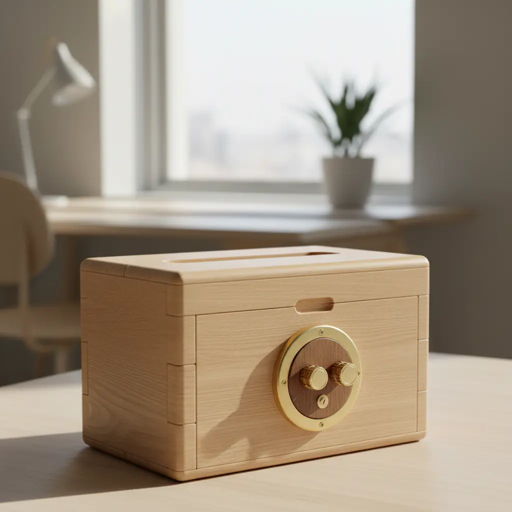 Handy-Tresor aus Holz