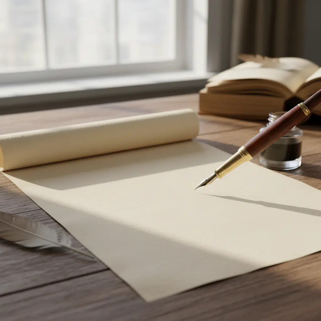 Schreiben auf Papier
