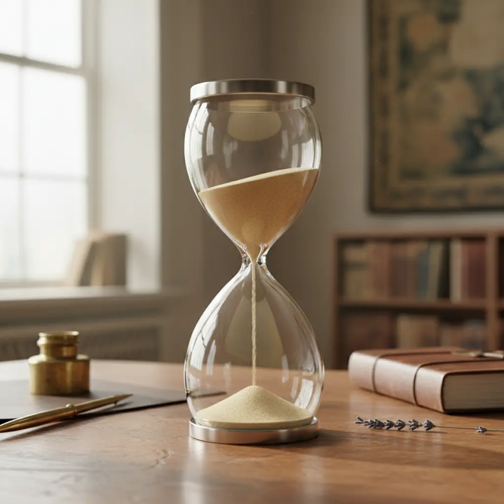 Sanduhr aus Glas